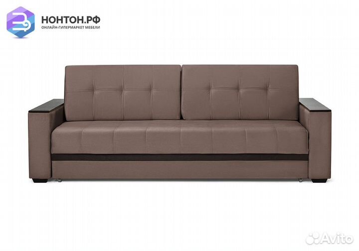 Диван еврокнижка Мадрид Lux кофе с молоком / корич