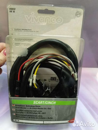 Аудио кабель vivanco scart /6rca,Belsis 1rca-1rca