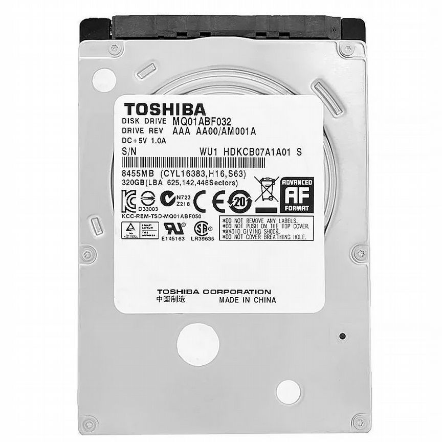 [MQ01ABF032] Жесткий Диск Toshiba 320gb Sata3 2,5" Mq01abf032