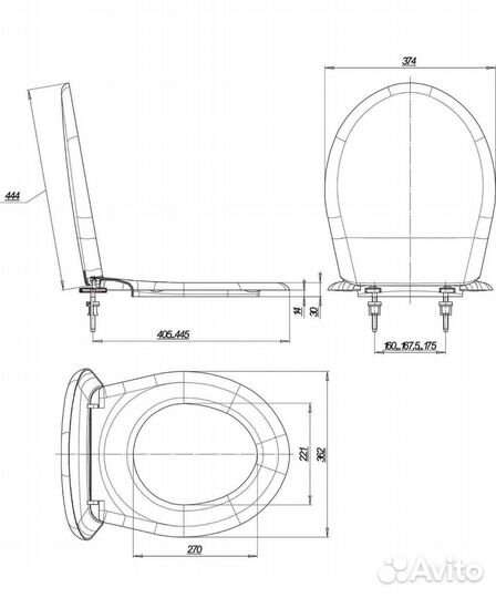 Сиденье для унитаза