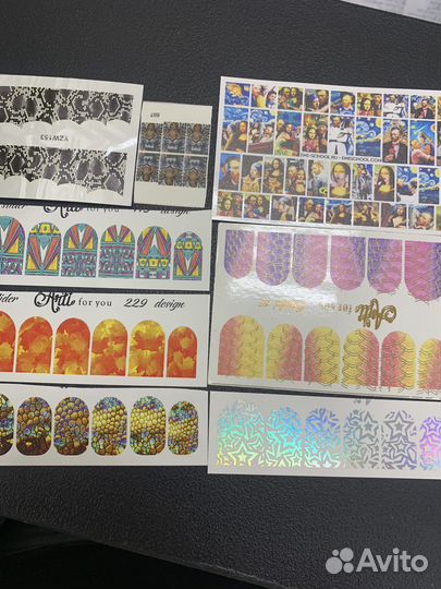 Слайдеры, наклейки для ногтей