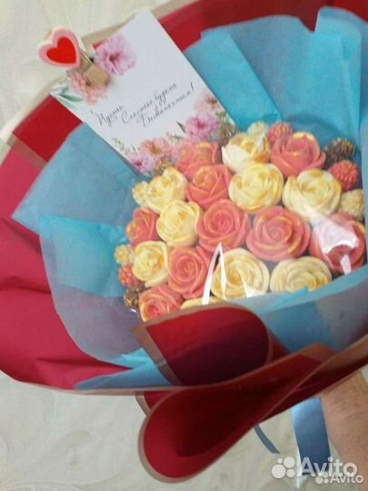 Букет цветов из шоколада, ручной работы