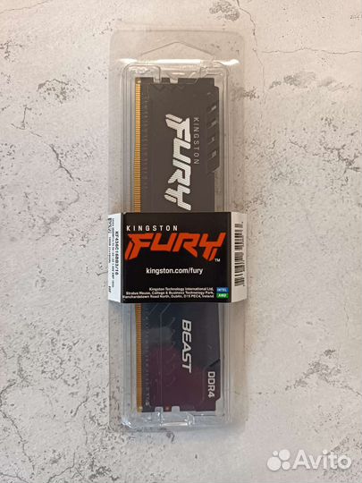 Оперативная память FuryBeast DDR4 -16gb 3600mhz
