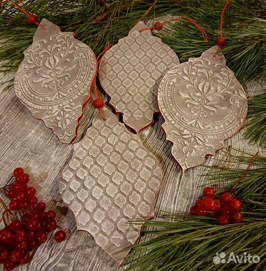 Елочные игрушки ручной работы