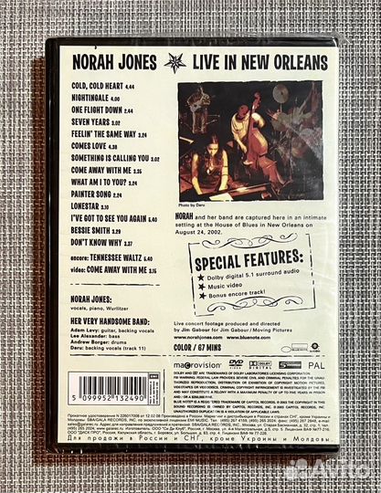 Norah Jones - Live In New Orleans DVD Rus