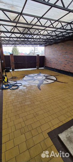 Мойка тротуарной плитки