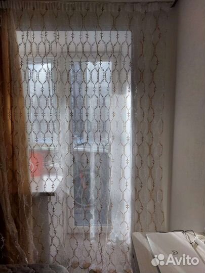 Шторка органза с вышивкой