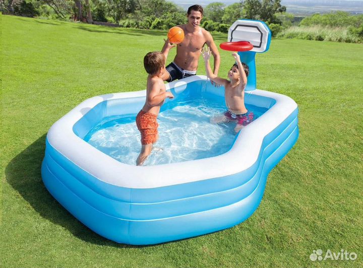 Бассейн надувной 257*188*130 см 790 л. Интекс