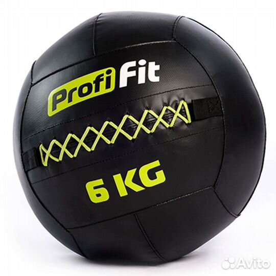 Медицинбол набивной (Wallball) profi-FIT, 6 кг