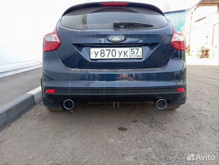 Раздвоенный выхлоп ford focus 3