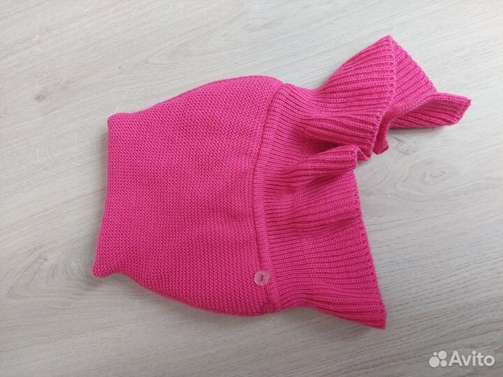 Шапка шлем зимний для девочки 46-48