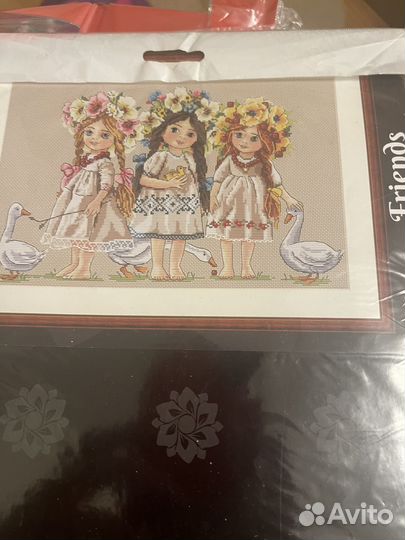 Остатки от набора для вышивания Мережка