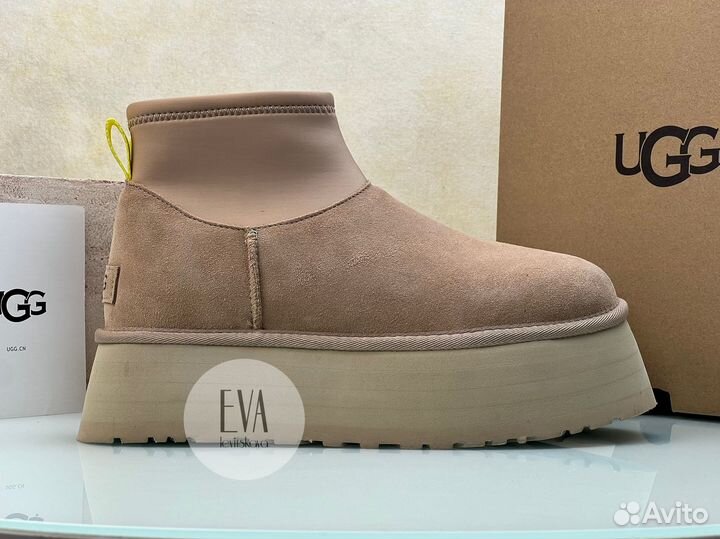 Женские угги на платформе Ugg Dipper Mustard Seed