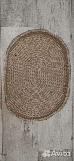 Лежанка из джута для кошек и собак