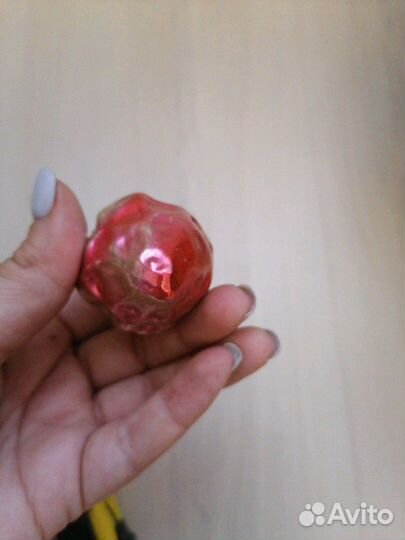 Советская ёлочная игрушка Клубника