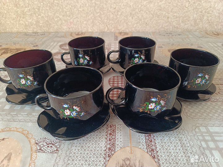 Кофейный сервиз новый на 6 персон