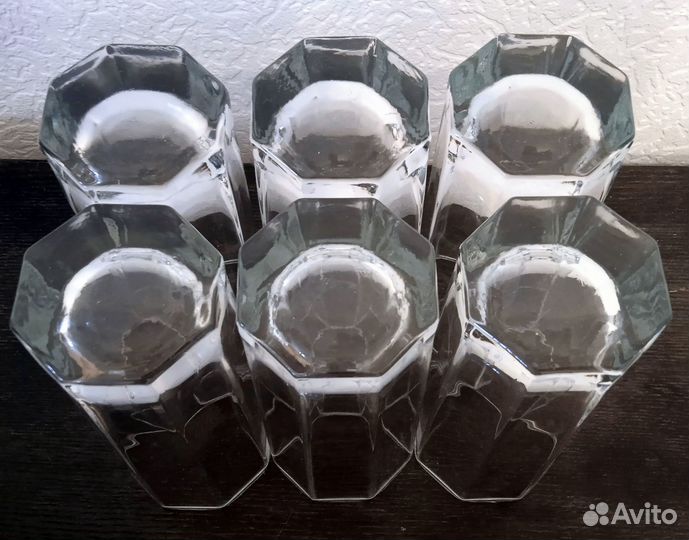 Стаканы стеклянные 6 штук