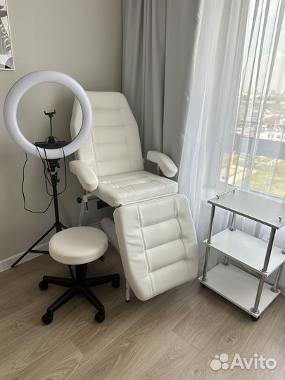 Кушетка для наращивания ресниц и стул
