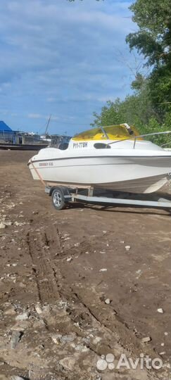 Катер с каютой/4-х тактный suzuki. 100 и прицепом