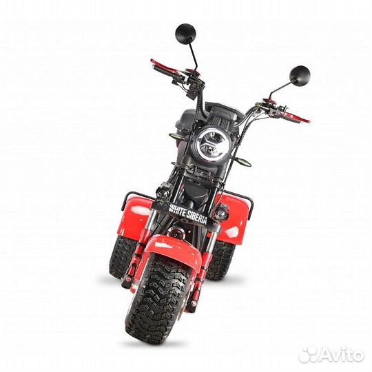 Электроскутер white siberia ikra 5000W (красный)