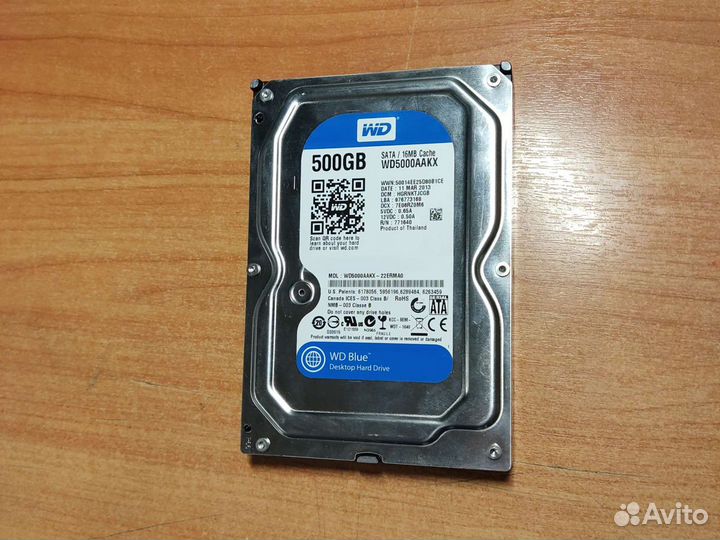 Жесткий диск 500 гб для пк WD5000aakx 16Mb cache