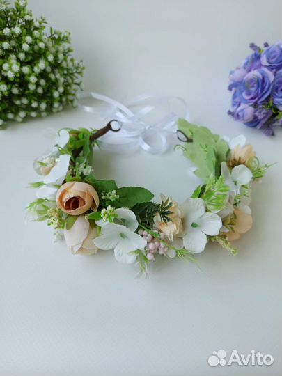 Венок на голову из цветов