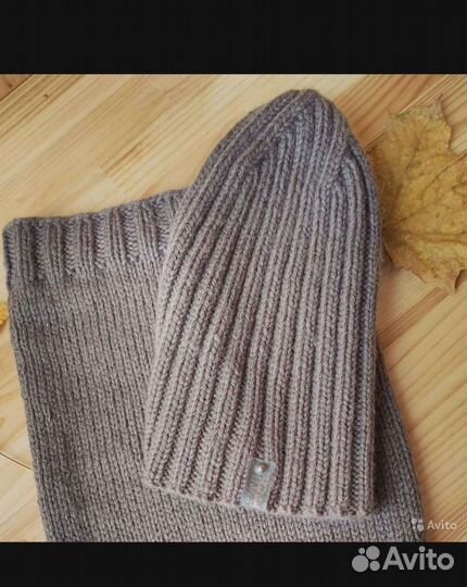 Шапочка и снуд спицами