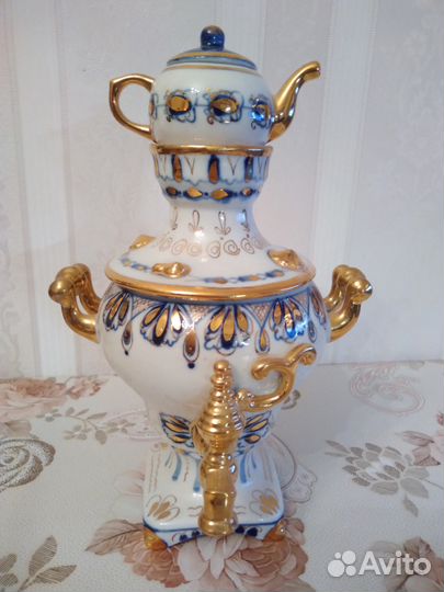Самовар Гжель