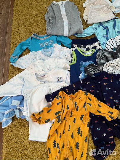 Вещи пакетом для мальчика 56,62,68,74,80,86