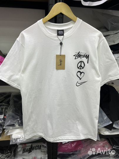 Футболка nike x stussy стильная (хит 2024)