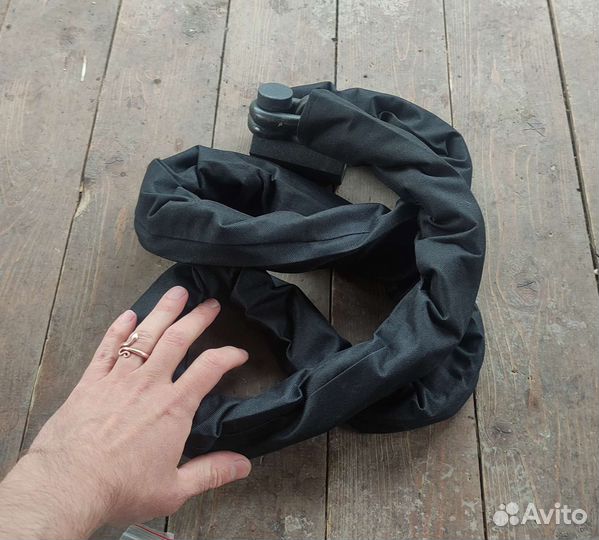 Каленая цепь с замком для мотоцикла