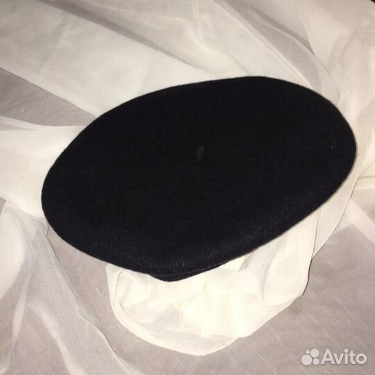 Черный берет, винтаж