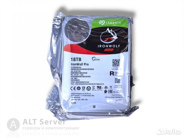 Seagate 18TB SATA LFF / IronWolf ST18000NE000, NEW
