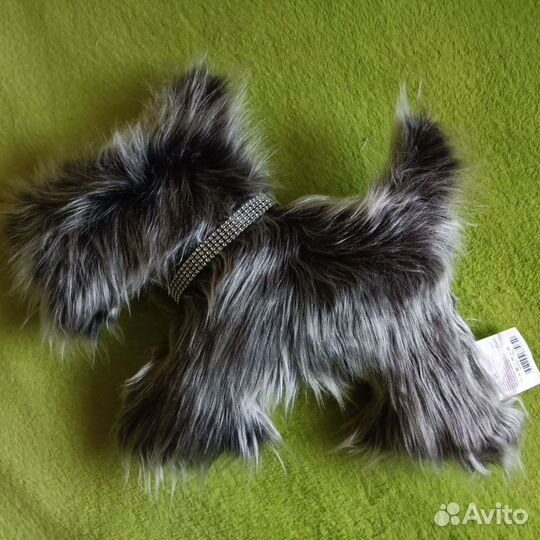 Подушка игрушка меховая собачка