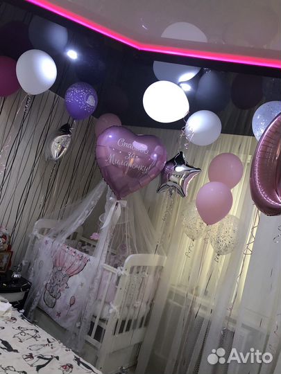 Балдахин в кроватку с держателем