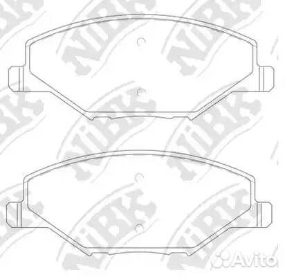 Колодки торм. пер