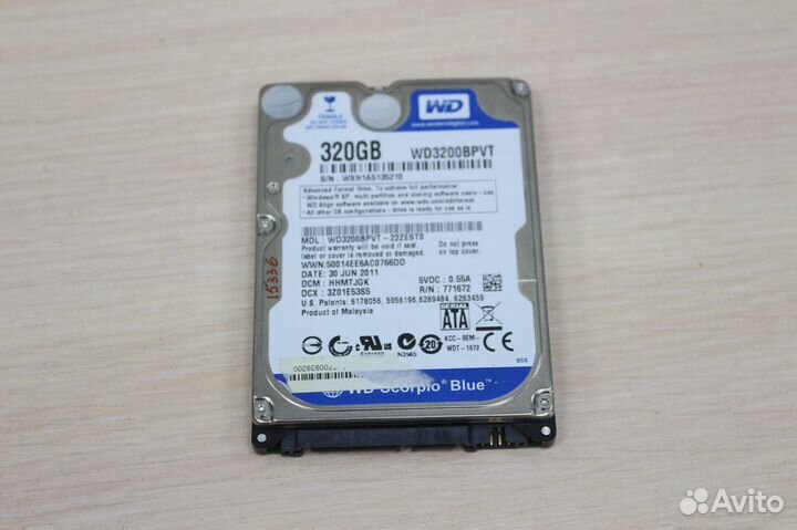 Жесткий диск для ноутбука WD Blue 320Gb 15336ч