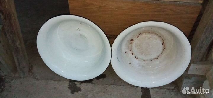 Тазик эмалированный