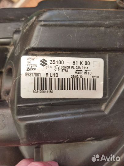 Фара правая Suzuki Splash