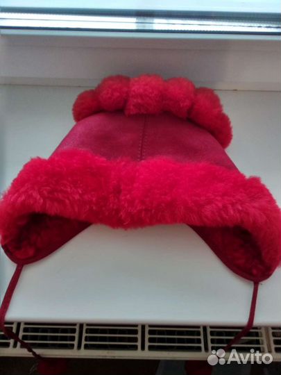 Шапка зимняя для девочки, натуральный мех