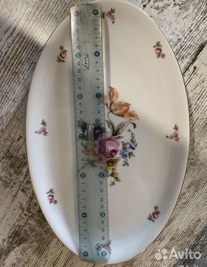 Блюдо овальное, фарфор, Чехия 60-е