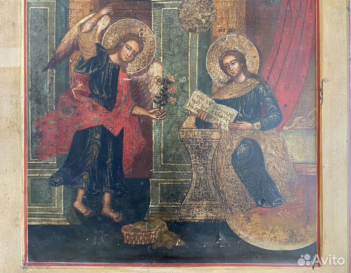 Икона Благовещение пресвятой Богородицы 18 век
