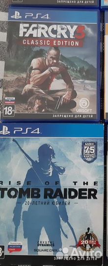 Far Cry 3, Rise of the Tomb Raider - PS4