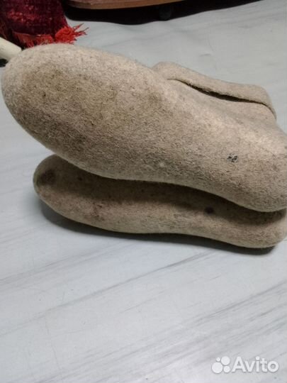Валенки белые короткие