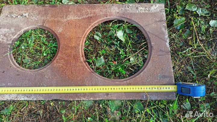 Плита чугунная для печи бу СССР без колец