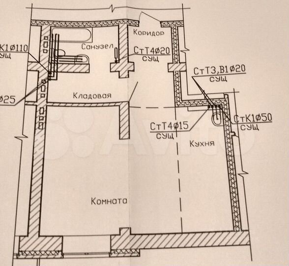 Квартира-студия, 52,4 м², 3/5 эт.