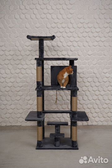 Домик для кошки с когтеточкой