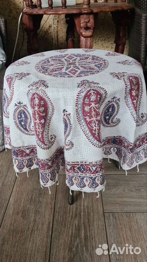 Скатерть хлопок Каламкар круглая 110см Иран95гnew