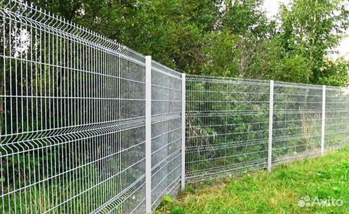 Забор металлический,ворота под ключ