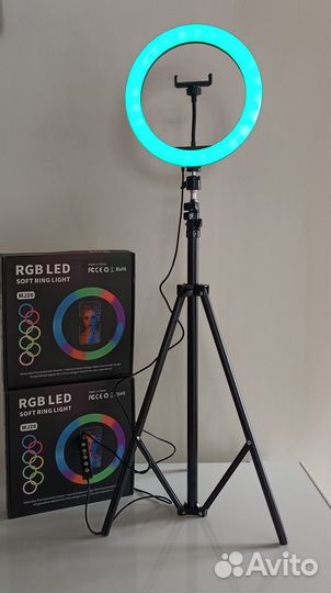 Кольцевая селфи-лампа RGB LED Soft Ring Light MJ26